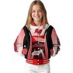 custom tampa bay buccaneers mesh effect red black varsity jacket best selling