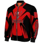 custom tampa bay buccaneers spider mark red black crocs bomber jacket best selling