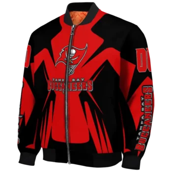 custom tampa bay buccaneers spider mark red black crocs bomber jacket best selling