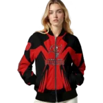 custom tampa bay buccaneers spider mark red black crocs bomber jacket best selling