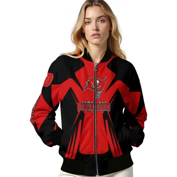 custom tampa bay buccaneers spider mark red black crocs bomber jacket latest model