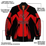 custom tampa bay buccaneers spider mark red black crocs bomber jacket best selling