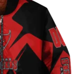 custom tampa bay buccaneers spider mark red black crocs bomber jacket best selling