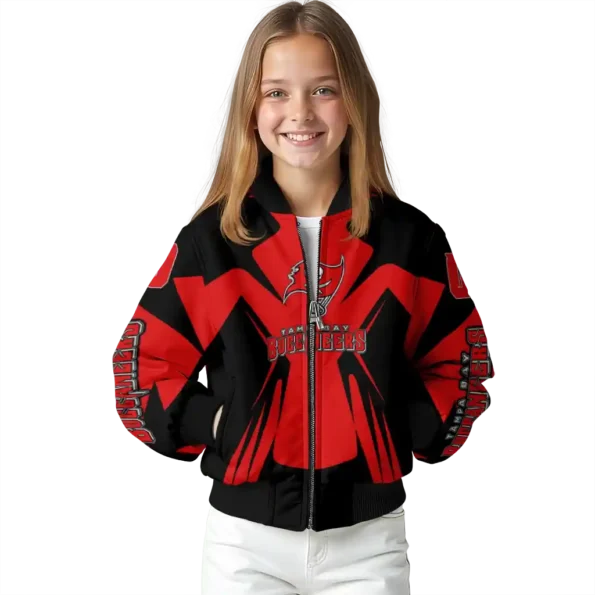 custom tampa bay buccaneers spider mark red black crocs bomber jacket top rated