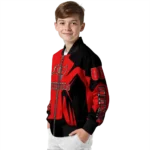 custom tampa bay buccaneers spider mark red black crocs bomber jacket best selling