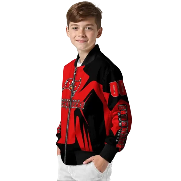 custom tampa bay buccaneers spider mark red black crocs bomber jacket trendy