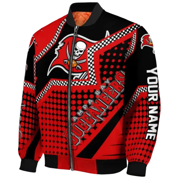 custom tampa bay buccaneers star burst red bomber jacket best selling