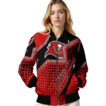 custom tampa bay buccaneers star burst red bomber jacket best selling