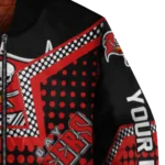 custom tampa bay buccaneers star burst red bomber jacket best selling