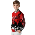 custom tampa bay buccaneers winged blaze red white varsity jacket best selling