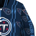 custom tennessee titans bolt stripe navy varsity jacket best selling