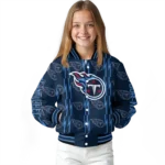 custom tennessee titans bolt stripe navy varsity jacket best selling