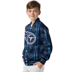 custom tennessee titans bolt stripe navy varsity jacket best selling