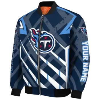 custom tennessee titans chevron angles navy bomber jacket best selling