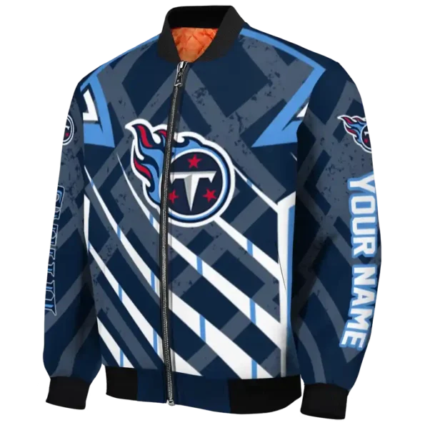 custom tennessee titans chevron angles navy bomber jacket best selling