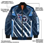 custom tennessee titans chevron angles navy bomber jacket best selling