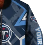 custom tennessee titans chevron angles navy bomber jacket best selling