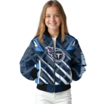 custom tennessee titans chevron angles navy bomber jacket best selling