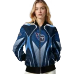 custom tennessee titans mesh chest red crocs black bomber jacket best selling