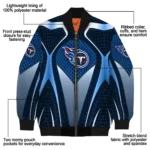custom tennessee titans mesh chest red crocs black bomber jacket best selling