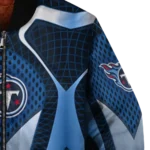 custom tennessee titans mesh chest red crocs black bomber jacket best selling
