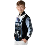 custom tennessee titans mesh effect navy black bomber jacket best selling