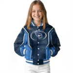 custom tennessee titans power plate navy varsity jacket best selling