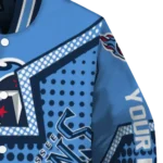 custom tennessee titans star burst navy varsity jacket best selling