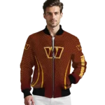 custom washington commanders chevron arrow burgundy bomber jacket best selling