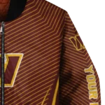 custom washington commanders chevron arrow burgundy bomber jacket best selling