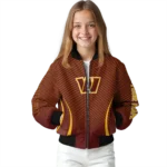 custom washington commanders chevron arrow burgundy bomber jacket best selling