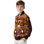 custom washington commanders pyramid shapes burgundy bomber jacket best selling