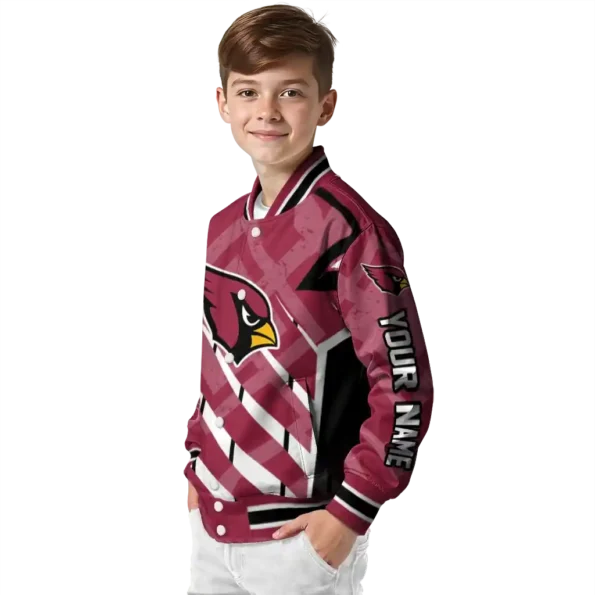 customized arizona cardinals chevron angles red varsity jacket trendy.webp