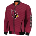 customized arizona cardinals chevron arrow red bomber jacket best selling