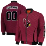 customized arizona cardinals chevron arrow red bomber jacket best selling