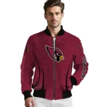 customized arizona cardinals chevron arrow red bomber jacket best selling