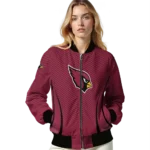 customized arizona cardinals chevron arrow red bomber jacket best selling