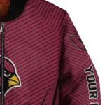 customized arizona cardinals chevron arrow red bomber jacket best selling