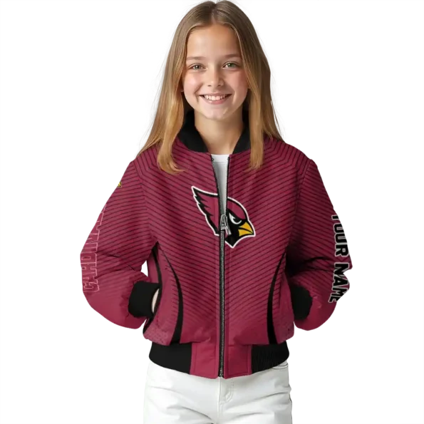 customized arizona cardinals chevron arrow red bomber jacket top rated