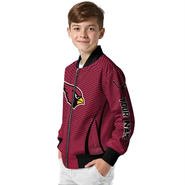 customized arizona cardinals chevron arrow red bomber jacket trendy