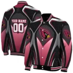 customized arizona cardinals mesh chest black crocs black varsity jacket best selling.webp
