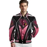 customized arizona cardinals mesh chest black crocs black varsity jacket best selling.webp