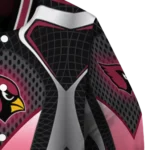customized arizona cardinals mesh chest black crocs black varsity jacket best selling.webp