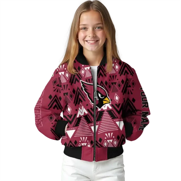 customized arizona cardinals pyramid shapes red bomber jacket top rated