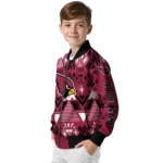 customized arizona cardinals pyramid shapes red bomber jacket best selling