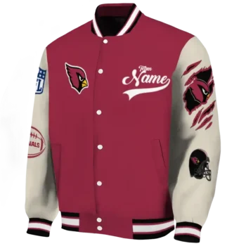 customized arizona cardinals razorback outline red nude varsity jacket best selling.webp