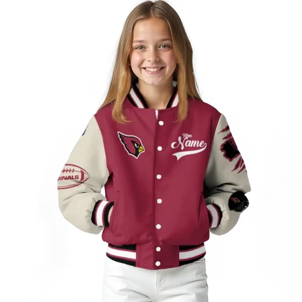 customized arizona cardinals razorback outline red nude varsity jacket top rated.webp