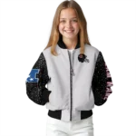 customized arizona cardinals speckled arms red gray bomber jacket best selling