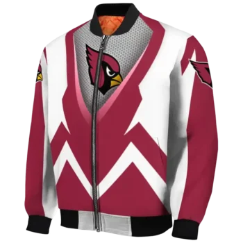 customized arizona cardinals v stripes red white bomber jacket best selling