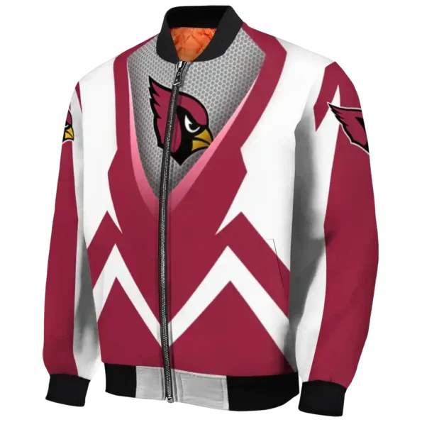 customized arizona cardinals v stripes red white bomber jacket best selling